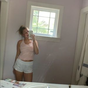 White lululemon shorts